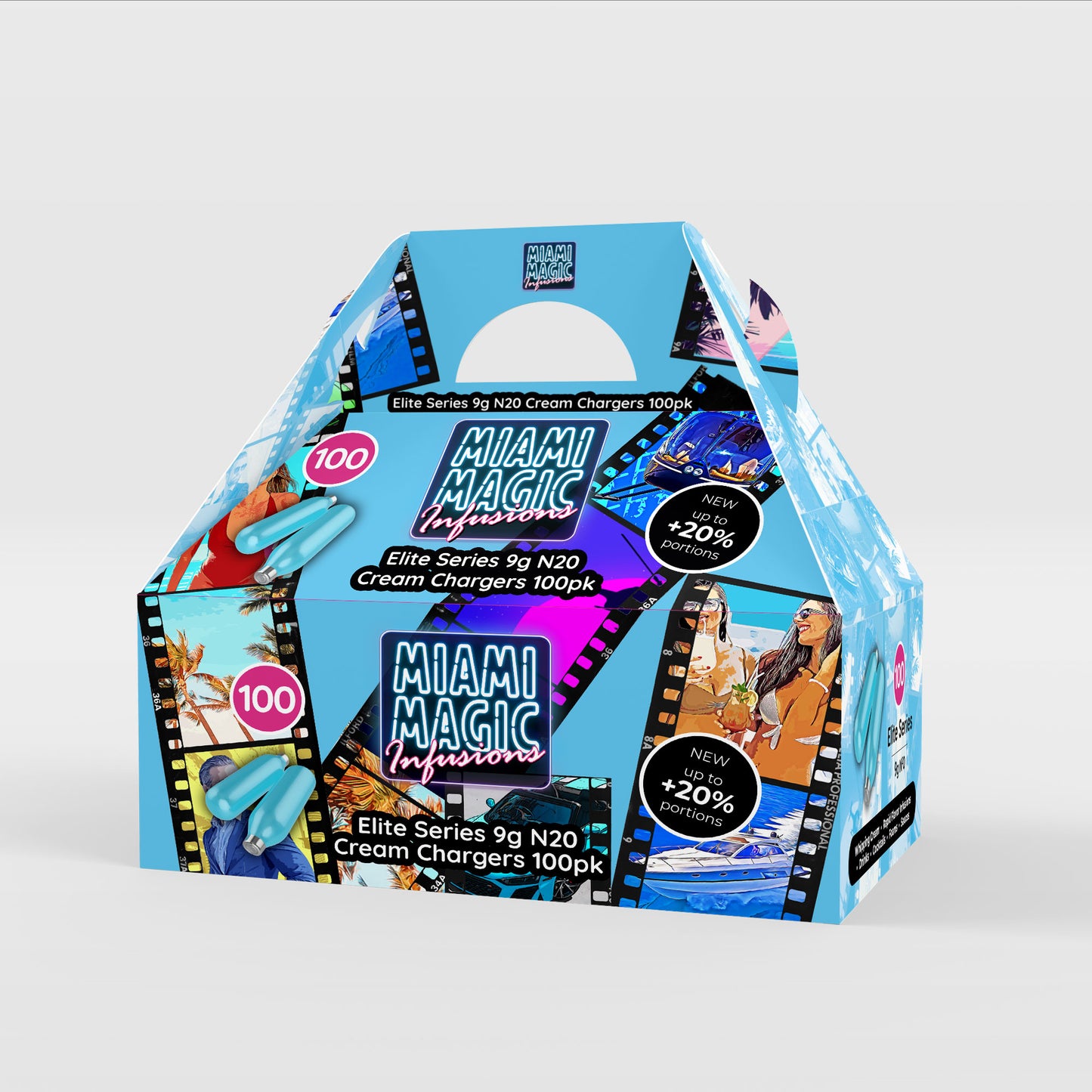 Miami Magic 9g 100 Packs N2O Cream Chargers - SALE Up to 25% OFF!