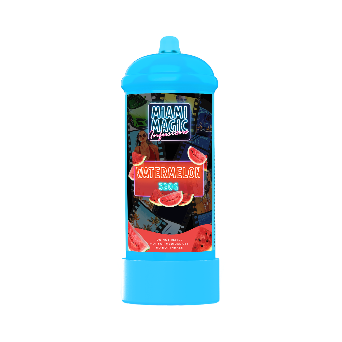 Miami Magic 320g Flavoured N2O Cream Charger Canisters