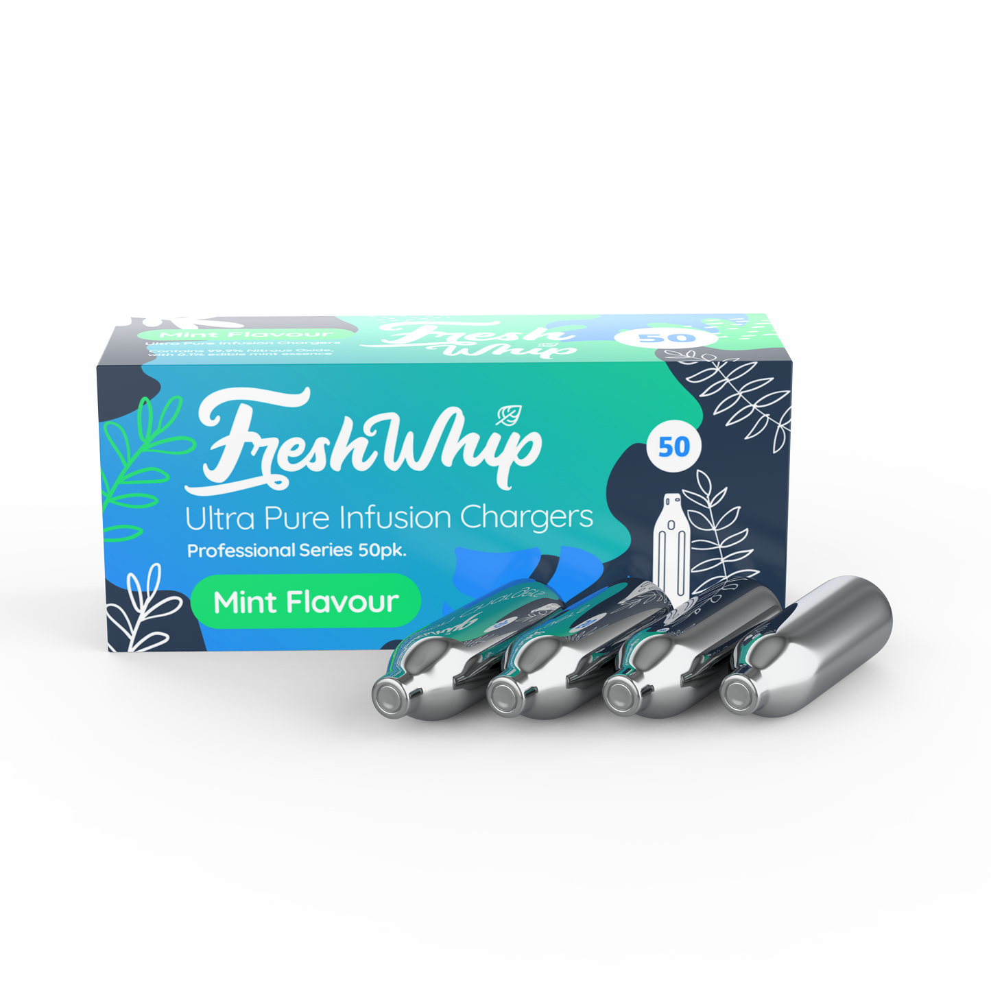 SUPER SALE FreshWhip - MINT 8.2g N2O Cream Chargers Overstocked- SUPER SALE BUY 1 TAKE 1!