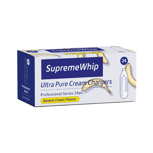 SupremeWhip Banana 8.2 grams N2O Cream Chargers in 24 Packs