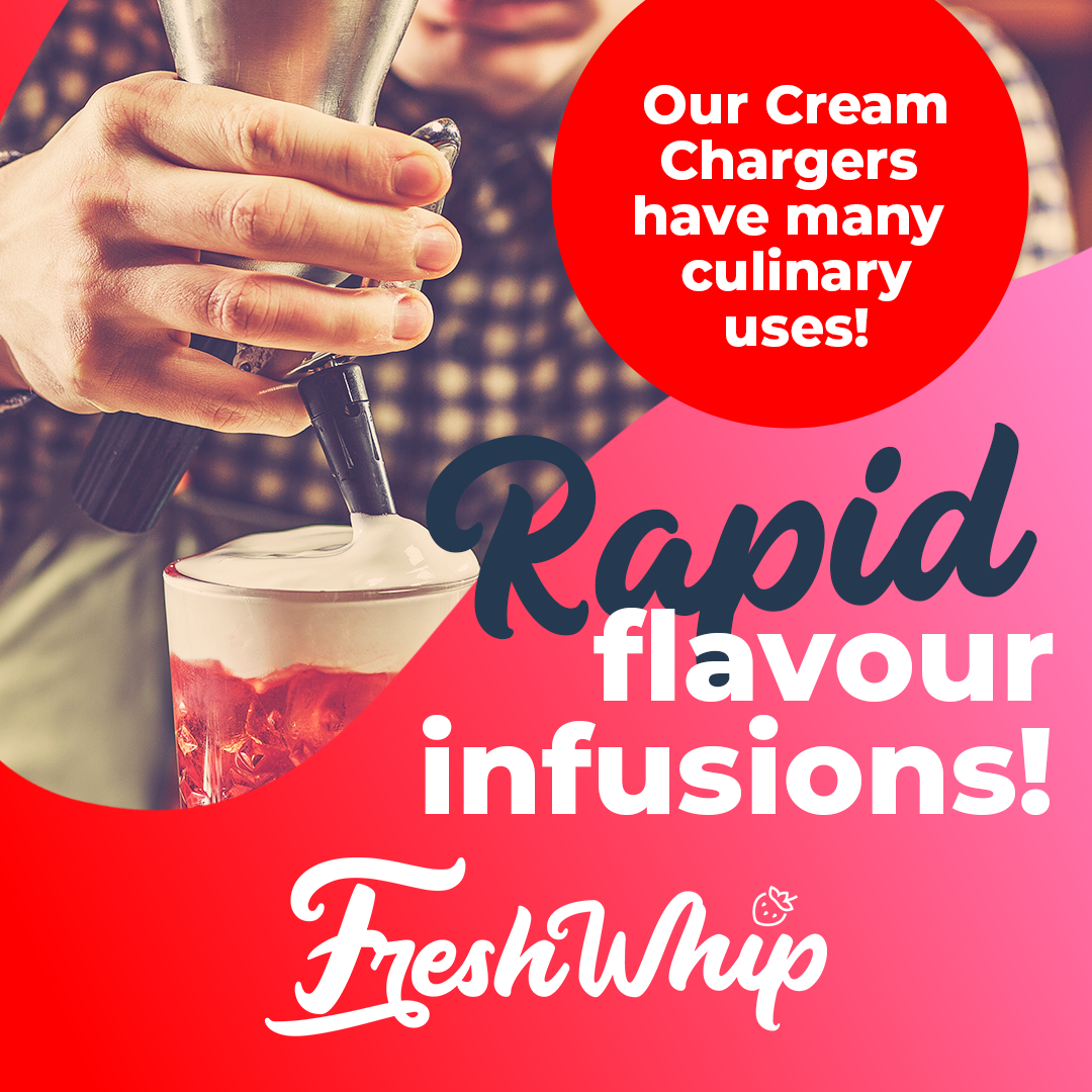 FreshWhip Cream Chargers - STRAWBERRY - 50Pks - 8.2g