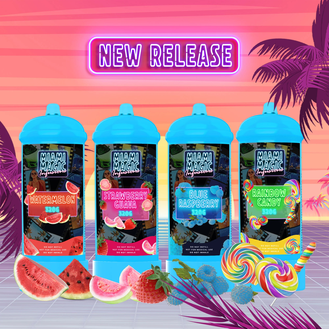 Miami Magic 320g Flavoured Cream Chargers