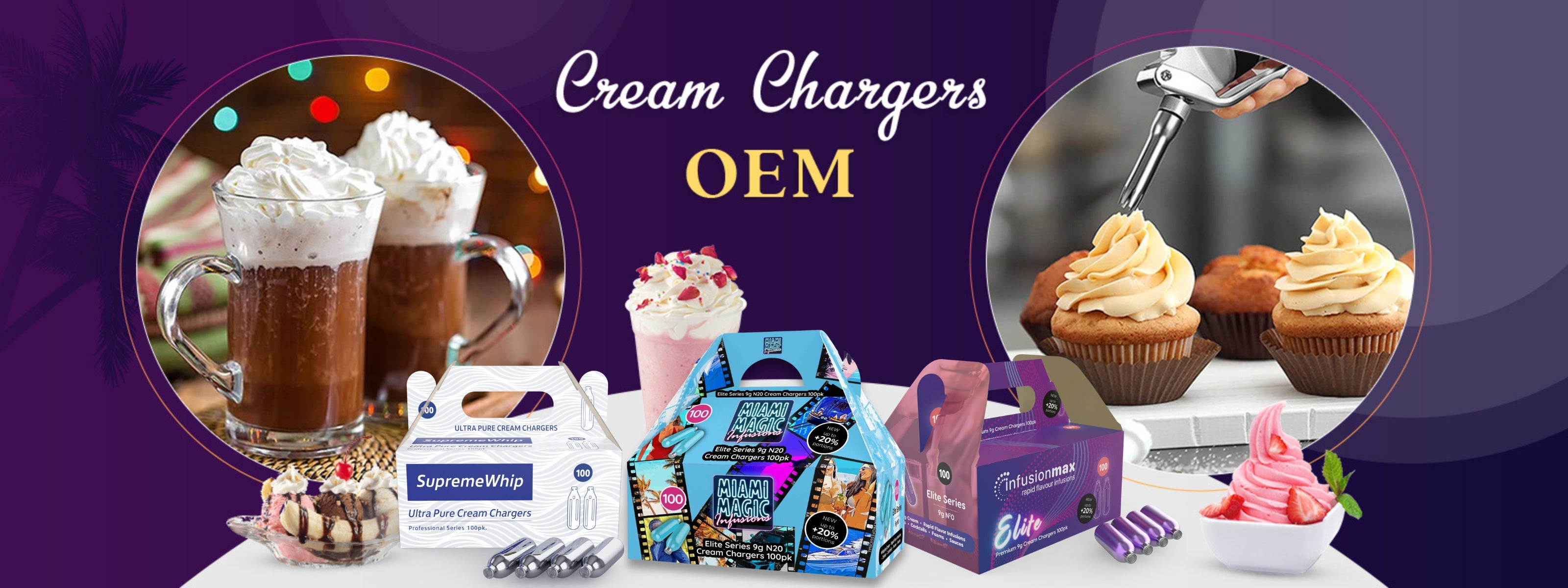 OEM Cream Chargers - Miami Magic