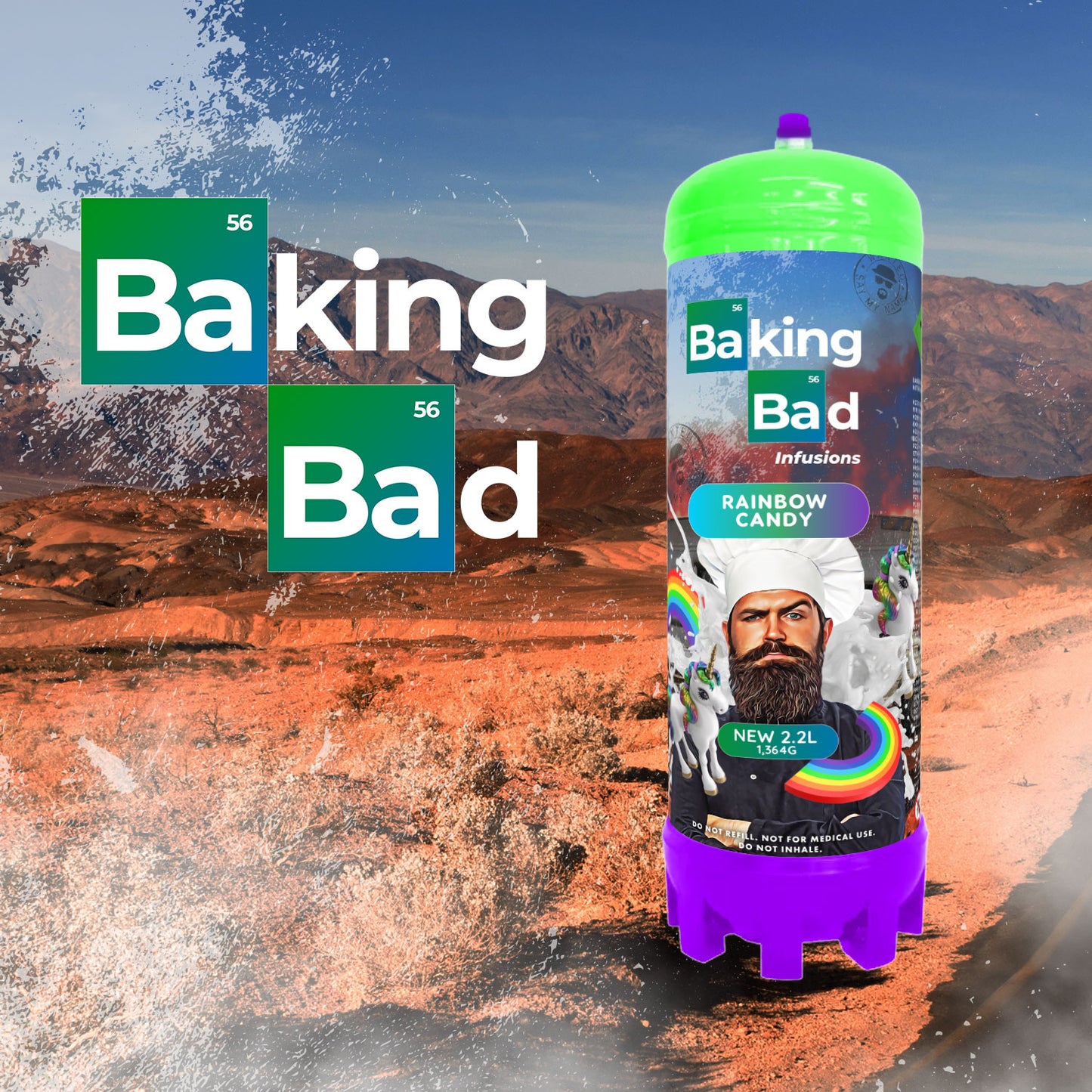 Baking Bad Flavors 2.2L N2O Cream Charger Canister