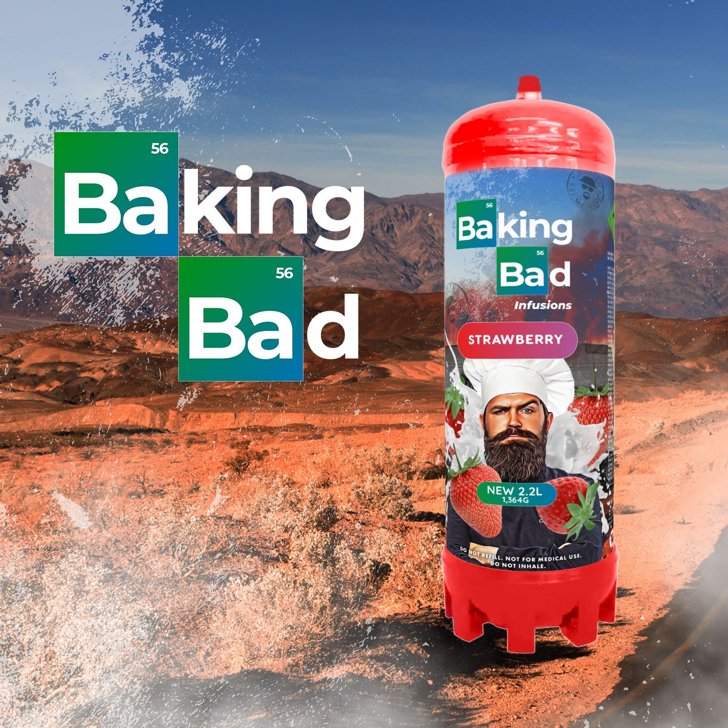 Baking Bad Flavors 2.2L N2O Cream Charger Canister