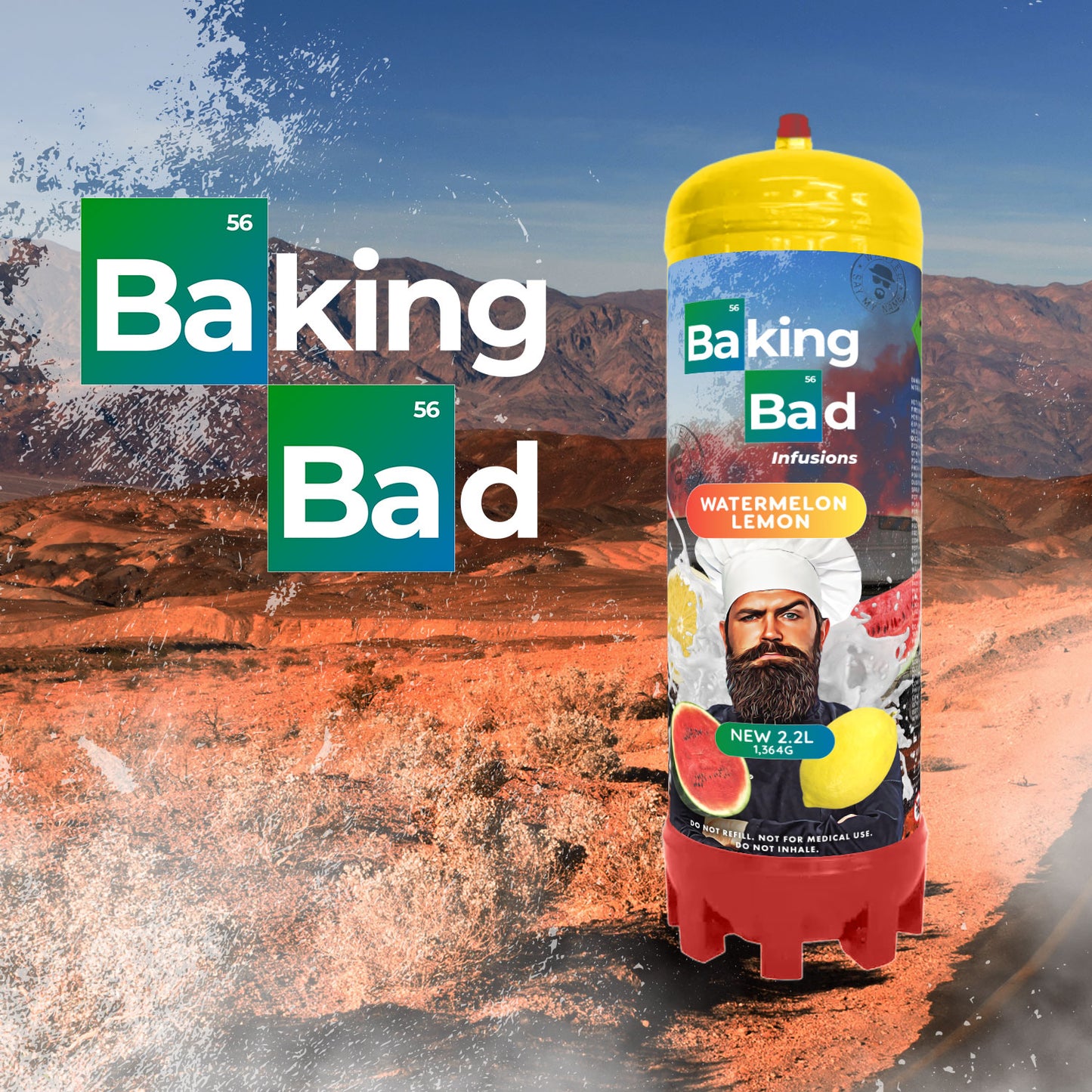 Baking Bad Flavors 2.2L N2O Cream Charger Canister