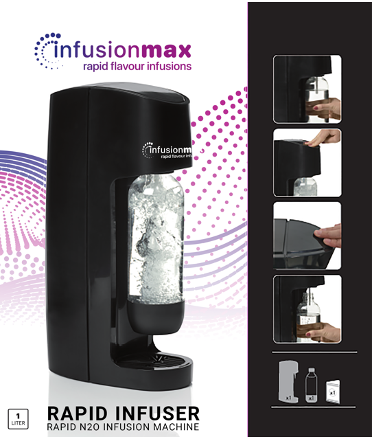 Hi Infuser Machine Buy InfusionMax Rapid Infuser 1L Black – Rapid N2O Infusion Machine