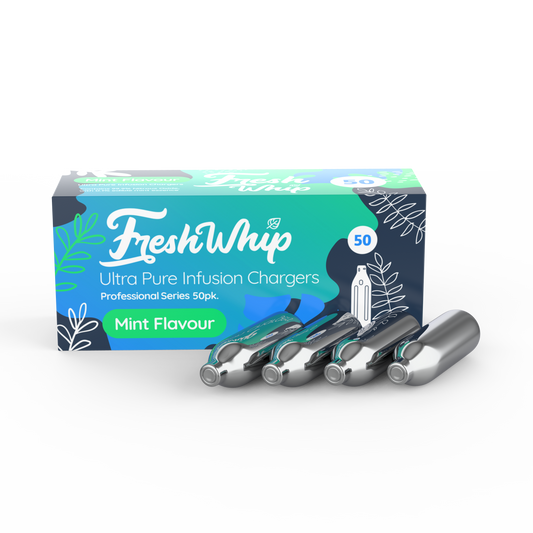 (20% OFF Minimum 1 Carton) FreshWhip Cream Chargers - MINT - 50Pks - 8.2g