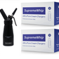 Bulk cream chargers with black dispenser