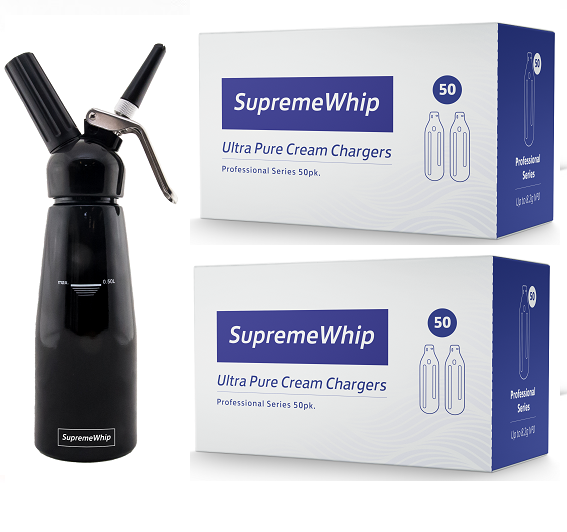 0.5L dispenser with 600 cream chargers